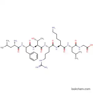 Molecular Structure of 189279-82-1 (Glycine, L-leucyl-L-phenylalanyl-L-threonyl-L-arginyl-L-lysyl-L-leucyl-)