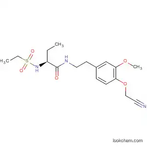 Butanamide,
N-[2-[4-(cyanomethoxy)-3-methoxyphenyl]ethyl]-2-[(ethylsulfonyl)amino]-,
(S)-