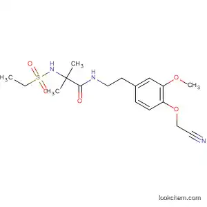 Propanamide,
N-[2-[4-(cyanomethoxy)-3-methoxyphenyl]ethyl]-2-[(ethylsulfonyl)amino]-
2-methyl-