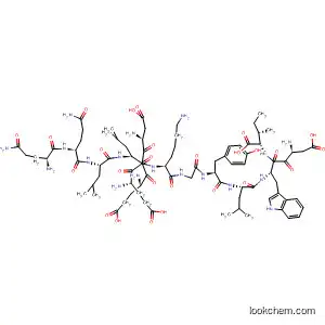Molecular Structure of 190335-17-2 (L-Isoleucine,
L-glutaminyl-L-glutaminyl-L-leucyl-L-a-glutamyl-L-a-glutamyl-L-a-aspartyl-L
-leucyl-L-lysylglycyl-L-tyrosyl-L-leucyl-L-a-aspartyl-L-tryptophyl-)