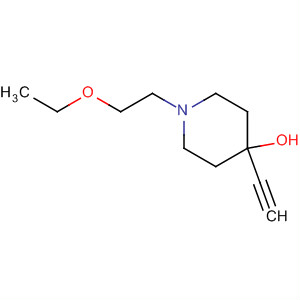 Molecular Structure of 191350-58-0 (4-Piperidinol, 1-(2-ethoxyethyl)-4-ethynyl-)