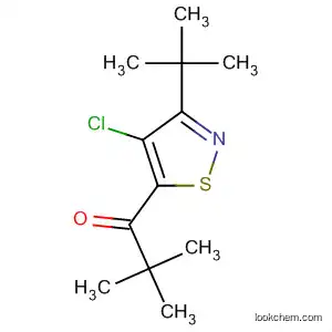 Molecular Structure of 192656-27-2 (1-Propanone,
1-[4-chloro-3-(1,1-dimethylethyl)-5-isothiazolyl]-2,2-dimethyl-)