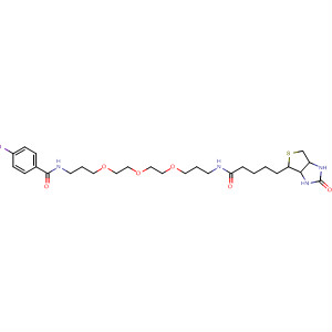 Molecular Structure of 192720-66-4 (1H-Thieno[3,4-d]imidazole-4-pentanamide,
hexahydro-N-[15-(4-iodophenyl)-15-oxo-4,7,10-trioxa-14-azapentadec-
1-yl]-2-oxo-)