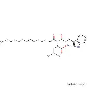 Molecular Structure of 192722-67-1 (L-Leucine, N-(1-oxotetradecyl)-L-tryptophyl-)