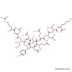 Molecular Structure of 192723-49-2 (L-Lysine,
L-arginyl-L-asparaginyl-L-isoleucyl-L-a-aspartyl-L-a-aspartyl-L-tyrosyl-L-a-
glutamyl-L-seryl-L-glutaminyl-L-leucyl-L-valyl-)