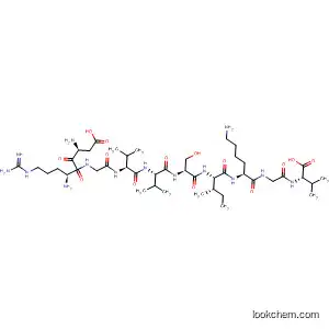 Molecular Structure of 192750-40-6 (L-Valine,
L-a-aspartyl-L-arginylglycyl-L-valyl-L-valyl-L-seryl-L-isoleucyl-L-lysylglycyl-)