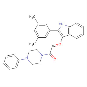 Molecular Structure of 192774-25-7 (Piperazine,
1-[[2-(3,5-dimethylphenyl)-1H-indol-3-yl]oxoacetyl]-4-phenyl-)