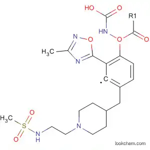 Molecular Structure of 152820-30-9 (Carbamic acid, [2-(3-methyl-1,2,4-oxadiazol-5-yl)phenyl]-,
[1-[2-[(methylsulfonyl)amino]ethyl]-4-piperidinyl]methyl ester)