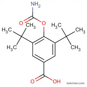 Molecular Structure of 161776-80-3 (Benzoic acid, 4-[(aminocarbonyl)oxy]-3,5-bis(1,1-dimethylethyl)-)