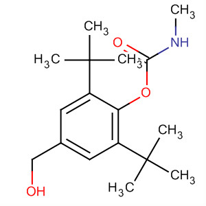Molecular Structure of 161776-81-4 (Benzenemethanol,
3,5-bis(1,1-dimethylethyl)-4-[[(methylamino)carbonyl]oxy]-)