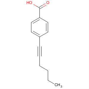 Molecular Structure of 180516-85-2 (Benzoic acid, 4-(1-hexynyl)-)