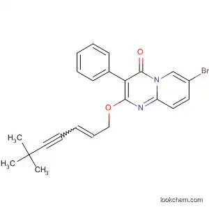 Molecular Structure of 193088-85-6 (4H-Pyrido[1,2-a]pyrimidin-4-one,
7-bromo-2-[(6,6-dimethyl-2-hepten-4-ynyl)oxy]-3-phenyl-)