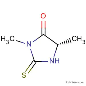 Molecular Structure of 31654-18-9 (4-Imidazolidinone, 3,5-dimethyl-2-thioxo-, (S)-)