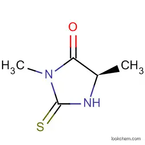 Molecular Structure of 31654-19-0 (4-Imidazolidinone, 3,5-dimethyl-2-thioxo-, (R)-)