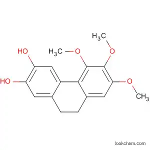 Molecular Structure of 39500-00-0 (2,3-Phenanthrenediol, 9,10-dihydro-5,6,7-trimethoxy-)