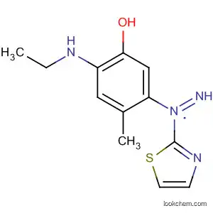 Molecular Structure of 39765-31-6 (Phenol, 2-(ethylamino)-4-methyl-5-(2-thiazolylazo)-)