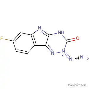 Molecular Structure of 77869-26-2 (3H-1,2,4-Triazino[5,6-b]indol-3-one, 7-fluoro-2,4-dihydro-, hydrazone)