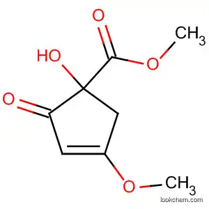 Molecular Structure of 78738-68-8 (3-Cyclopentene-1-carboxylic acid, 1-hydroxy-4-methoxy-2-oxo-, methyl
ester)