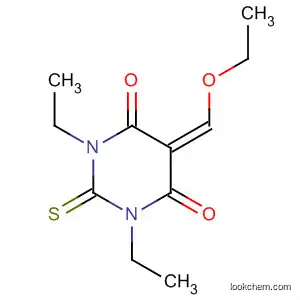 Molecular Structure of 99982-37-3 (4,6(1H,5H)-Pyrimidinedione,
5-(ethoxymethylene)-1,3-diethyldihydro-2-thioxo-)