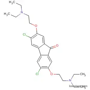 Molecular Structure of 313499-49-9 (9H-Fluoren-9-one, 3,6-dichloro-2,7-bis[2-(diethylamino)ethoxy]-)