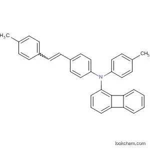 Molecular Structure of 394656-41-8 (1-Biphenylenamine,
N-(4-methylphenyl)-N-[4-[2-(4-methylphenyl)ethenyl]phenyl]-)