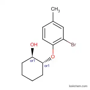 Molecular Structure of 395057-23-5 (Cyclohexanol, 2-(2-bromo-4-methylphenoxy)-, (1R,2R)-rel-)