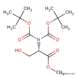 Molecular Structure of 395095-61-1 (L-Serine, N,N-bis[(1,1-dimethylethoxy)carbonyl]-, methyl ester)