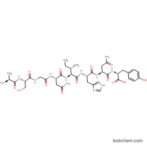 Molecular Structure of 395657-49-5 (L-Tyrosine,
L-alanyl-L-serylglycyl-L-asparaginyl-L-isoleucyl-L-histidyl-L-asparaginyl-)