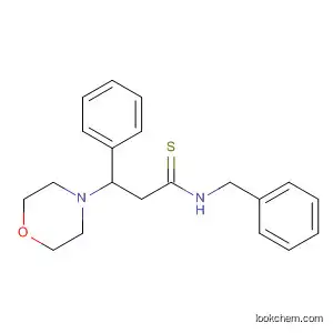 Molecular Structure of 396134-54-6 (4-Morpholinepropanethioamide, b-phenyl-N-(phenylmethyl)-)