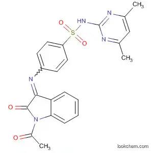 Molecular Structure of 396660-37-0 (2H-Indol-2-one,
1-acetyl-3-[[4-[[(4,6-dimethyl-2-pyrimidinyl)amino]sulfonyl]phenyl]imino]-
1,3-dihydro-)
