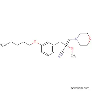 Molecular Structure of 397245-69-1 (Benzenepropanenitrile,
2-methoxy-a-(4-morpholinylmethylene)-5-(pentyloxy)-)