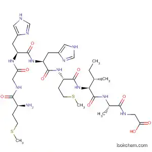 Molecular Structure of 397870-90-5 (Glycine,
L-methionylglycyl-L-histidyl-L-histidyl-L-methionyl-L-isoleucyl-L-alanyl-)