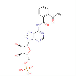 ((2R,3S,4R,5R)-5-(6-(2-Acetylbenzamido)-9H-purin-9-yl)-3,4-dihydroxytetrahydrofuran-2-yl)methyldihydrogenphosphate
