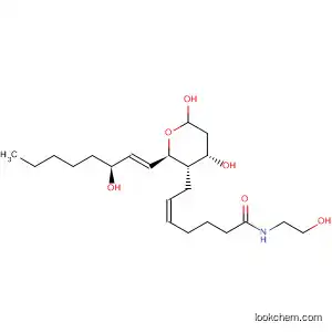 Molecular Structure of 398138-29-9 (5-Heptenamide,
N-(2-hydroxyethyl)-7-[(2R,3S,4S)-tetrahydro-4,6-dihydroxy-2-[(1E,3S)-3
-hydroxy-1-octenyl]-2H-pyran-3-yl]-, (5Z)-)