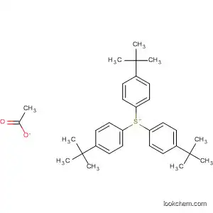 Molecular Structure of 398141-41-8 (Sulfonium, tris[4-(1,1-dimethylethyl)phenyl]-, acetate)