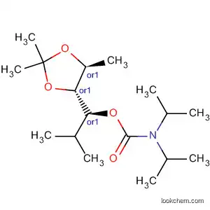 Molecular Structure of 399020-16-7 (Carbamic acid, bis(1-methylethyl)-,
(1S)-2-methyl-1-[(4R,5S)-2,2,5-trimethyl-1,3-dioxolan-4-yl]propyl ester,
rel-)