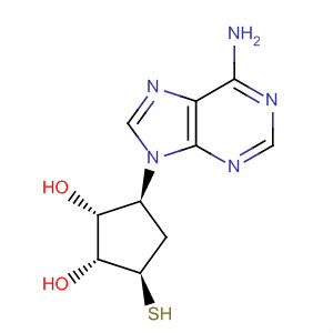 Molecular Structure of 399037-12-8 (1,2-Cyclopentanediol, 3-(6-amino-9H-purin-9-yl)-5-mercapto-,
(1R,2R,3S,5R)-)