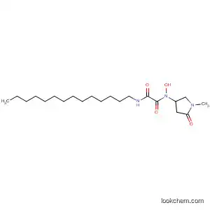 Molecular Structure of 399043-93-7 (Ethanediamide,
N-hydroxy-N-(1-methyl-5-oxo-3-pyrrolidinyl)-N'-tetradecyl-)