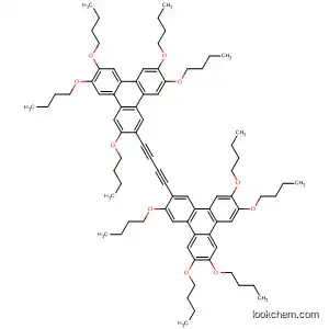 Molecular Structure of 399559-03-6 (Triphenylene, 2,2'-(1,3-butadiyne-1,4-diyl)bis[3,6,7,10,11-pentabutoxy-)