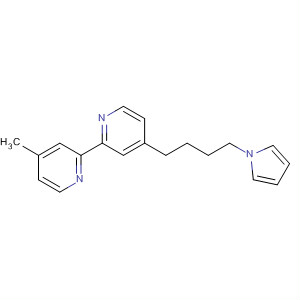 Molecular Structure of 104109-15-1 (2,2'-Bipyridine, 4-methyl-4'-[4-(1H-pyrrol-1-yl)butyl]-)