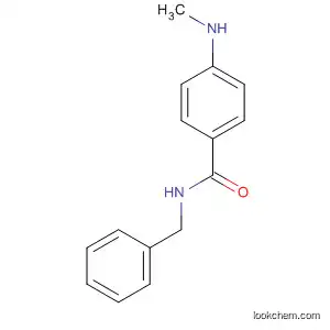 Molecular Structure of 108191-11-3 (Benzamide, 4-(methylamino)-N-(phenylmethyl)-)