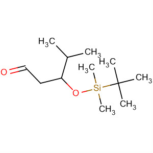 Molecular Structure of 132047-61-1 (Pentanal, 3-[[(1,1-dimethylethyl)dimethylsilyl]oxy]-4-methyl-)