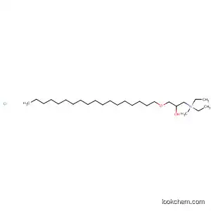 Molecular Structure of 132679-80-2 (1-Propanaminium, N,N-diethyl-2-hydroxy-N-methyl-3-(octadecyloxy)-,
chloride)