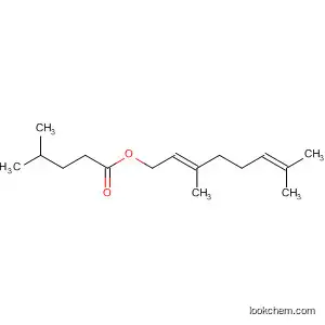 Molecular Structure of 136050-78-7 (Pentanoic acid, 4-methyl-, (2E)-3,7-dimethyl-2,6-octadienyl ester)