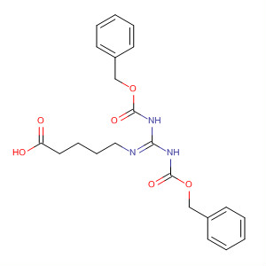 Molecular Structure of 137054-67-2 (Pentanoic acid,
5-[[bis[[(phenylmethoxy)carbonyl]amino]methylene]amino]-)