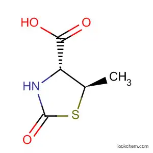 Molecular Structure of 145283-50-7 (4-Thiazolidinecarboxylic acid, 5-methyl-2-oxo-, (4R,5R)-)