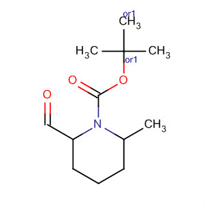 1-Piperidinecarboxylic acid, 2-formyl-6-methyl-, 1,1-dimethylethyl ester, (2R,6R)-rel-
