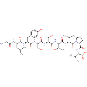 Molecular Structure of 147934-24-5 (L-Valine, glycyl-L-leucyl-L-tyrosyl-L-seryl-L-seryl-L-threonyl-L-valyl-L-prolyl-)