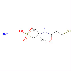 Molecular Structure of 151078-37-4 (1-Propanesulfonic acid, 2-[(3-mercapto-1-oxopropyl)amino]-2-methyl-,
monosodium salt)