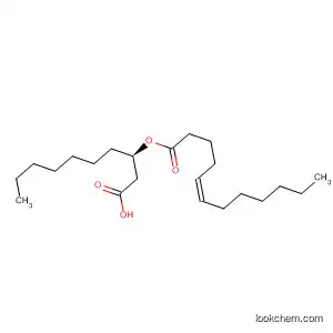 Molecular Structure of 151663-60-4 (5-Dodecenoic acid, (1R)-1-(carboxymethyl)octyl ester, (5Z)-)